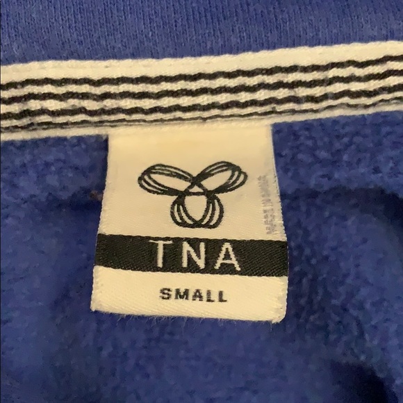 TNA Aritzia Blue Hoodie Size Small - Picture 8 of 8